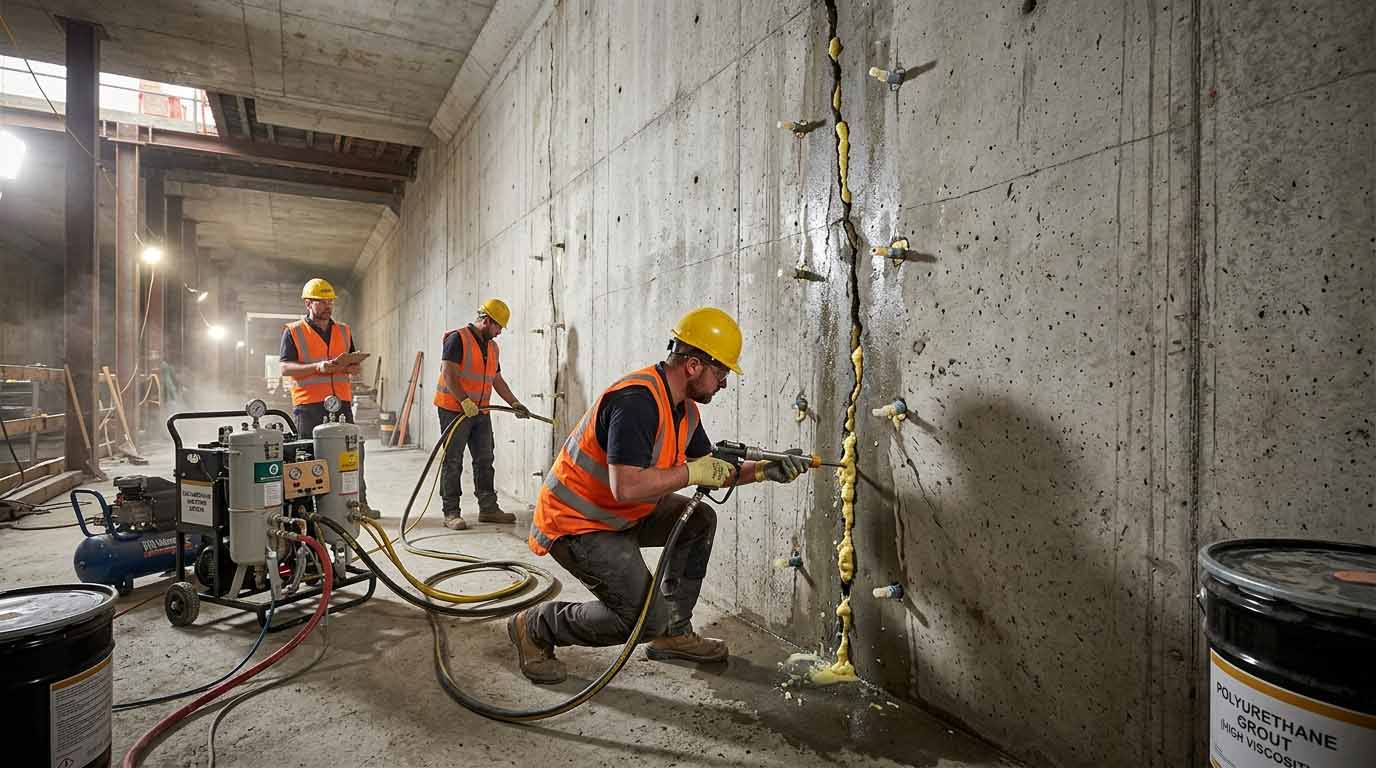 Grouting Beton / Injeksi Bocor